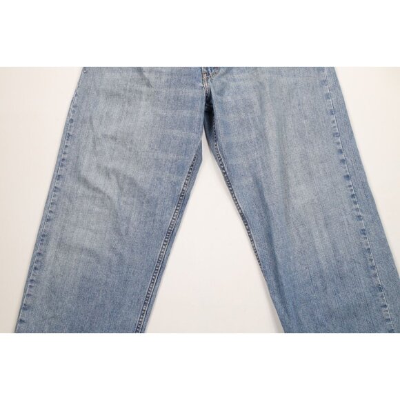 Vintage Y2K Levis Silvertab Mens 36x30 Faded Baggy Fit Wide Leg Denim Jeans Blue - Picture 3 of 15